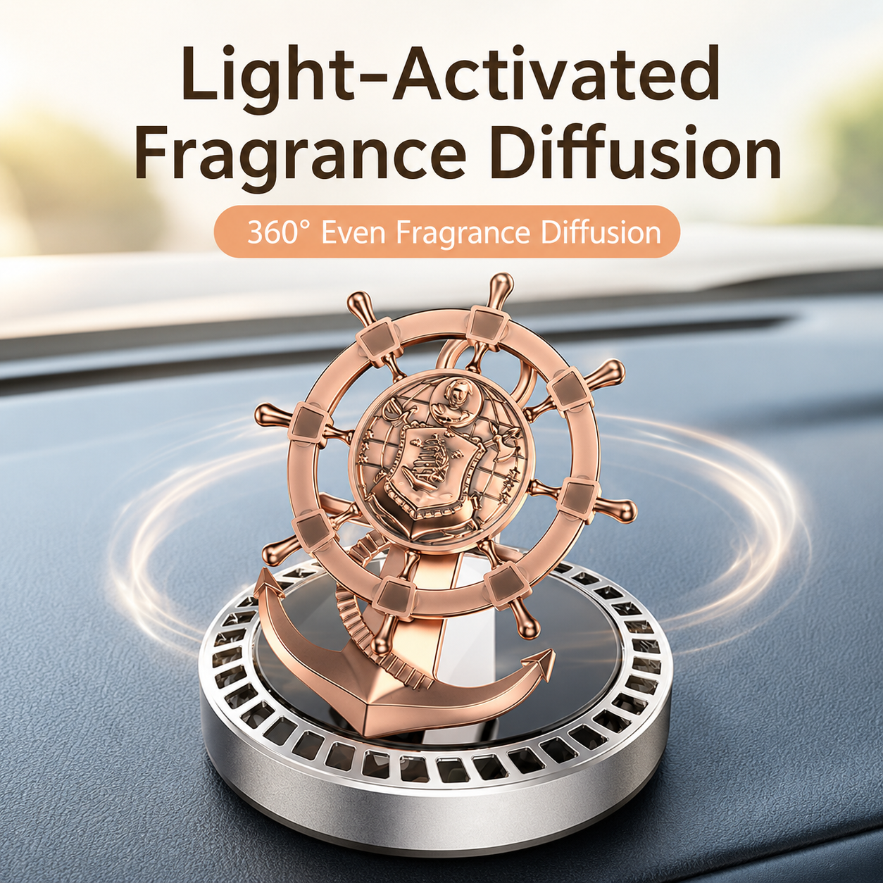 New Solar-powered Car Ornament - Perfume Fragrance Wheel incelemesi ve fiyatı