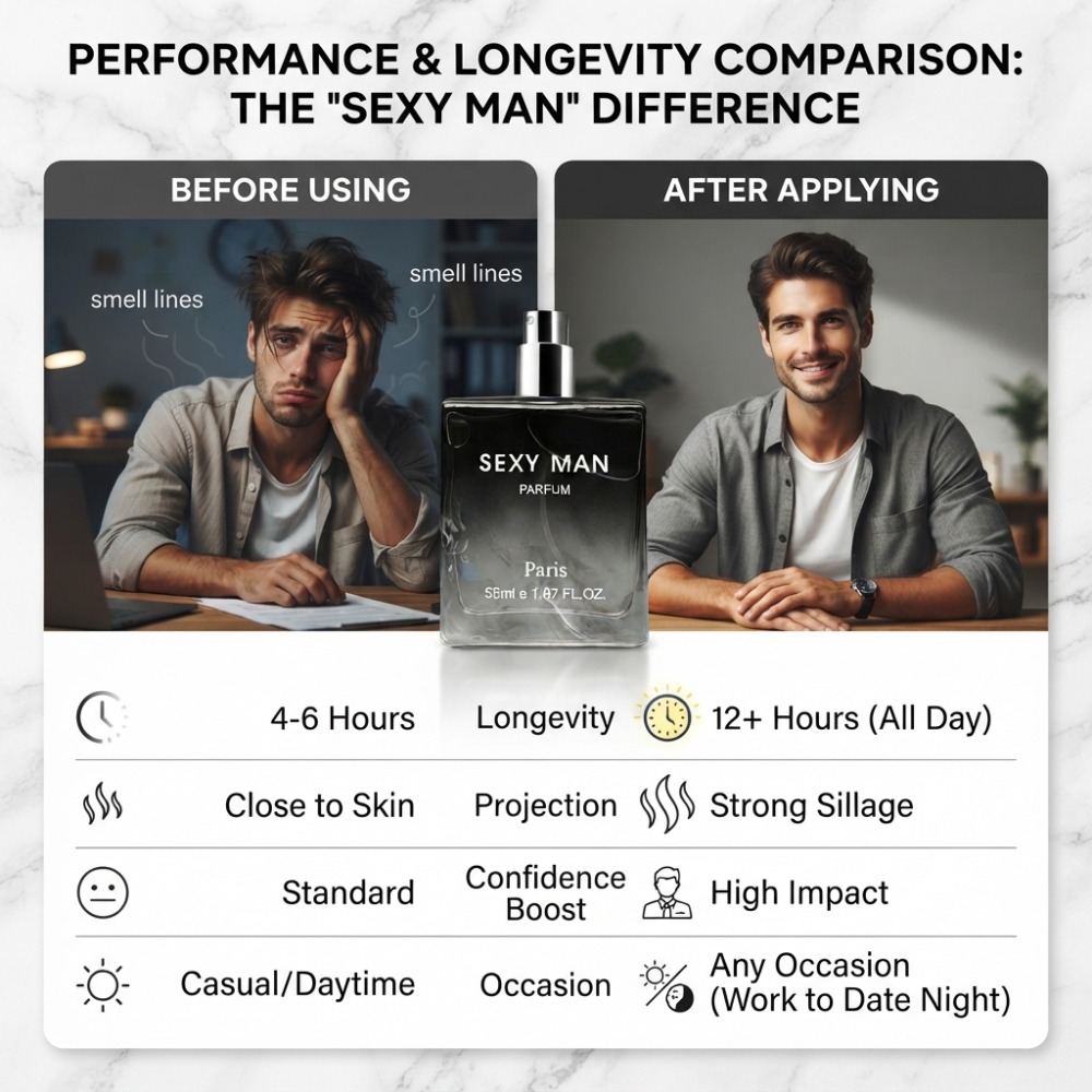 55ML Sexy Man Perfume Long-las - Perfume Fragrance Enhancer incelemesi ve fiyatı