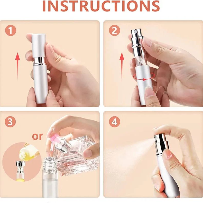 4pcs+4 Accessories 5ml Refilla - Fragrance Atomizer Pump incelemesi ve fiyatı