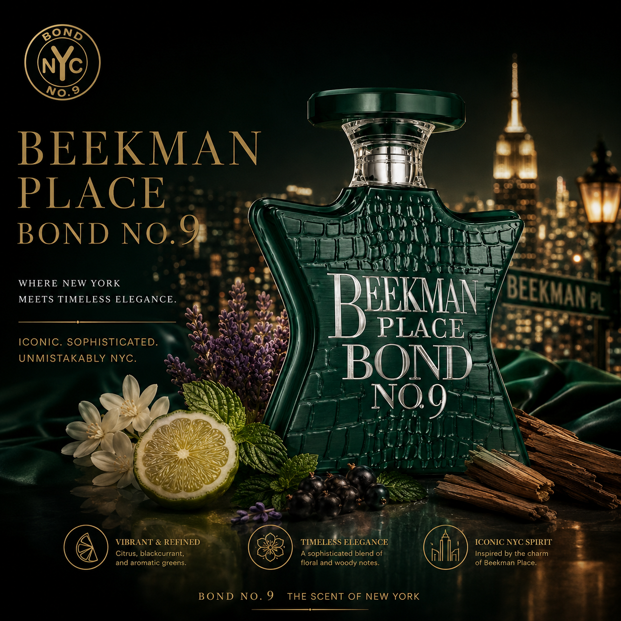 Bond No.9 Beekman Place Eau De - Pure Perfume Fragrance incelemesi ve fiyatı