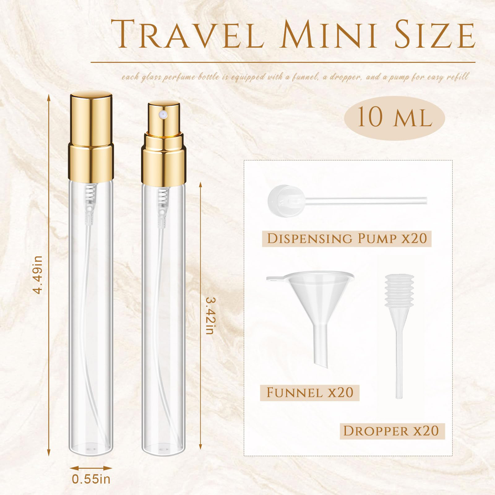 60pcs mini transparent perfume - Fragrance Atomizer Pump incelemesi ve fiyatı