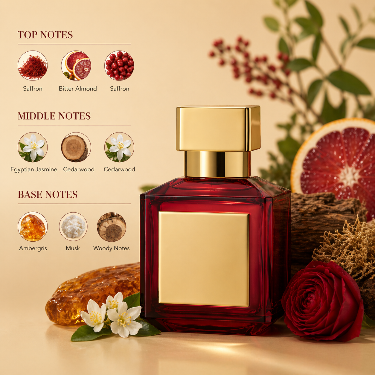 Rouge 540 Eau De Parfum Luxury - Perfume Fragrance Dupe incelemesi ve fiyatı