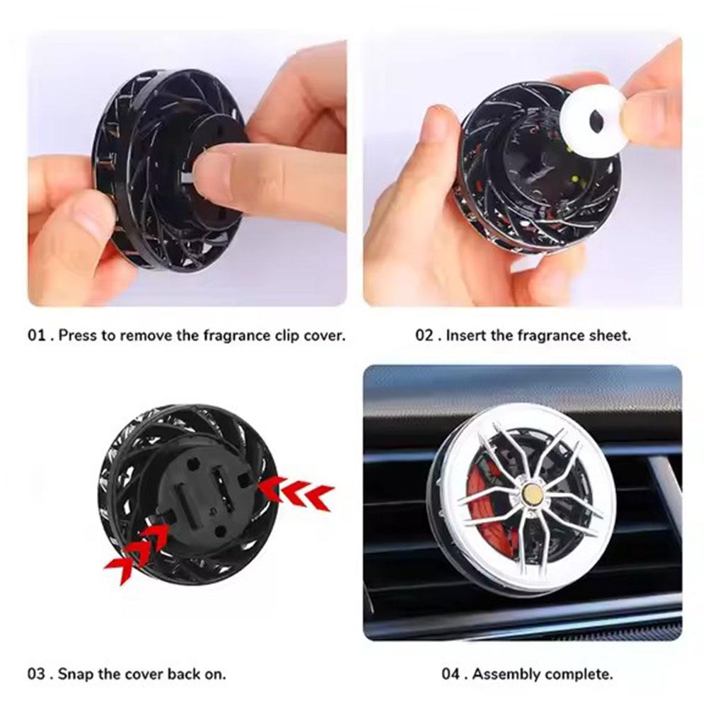 Rotatable Car Air Freshener Cl - Perfume Fragrance Wheel incelemesi ve fiyatı