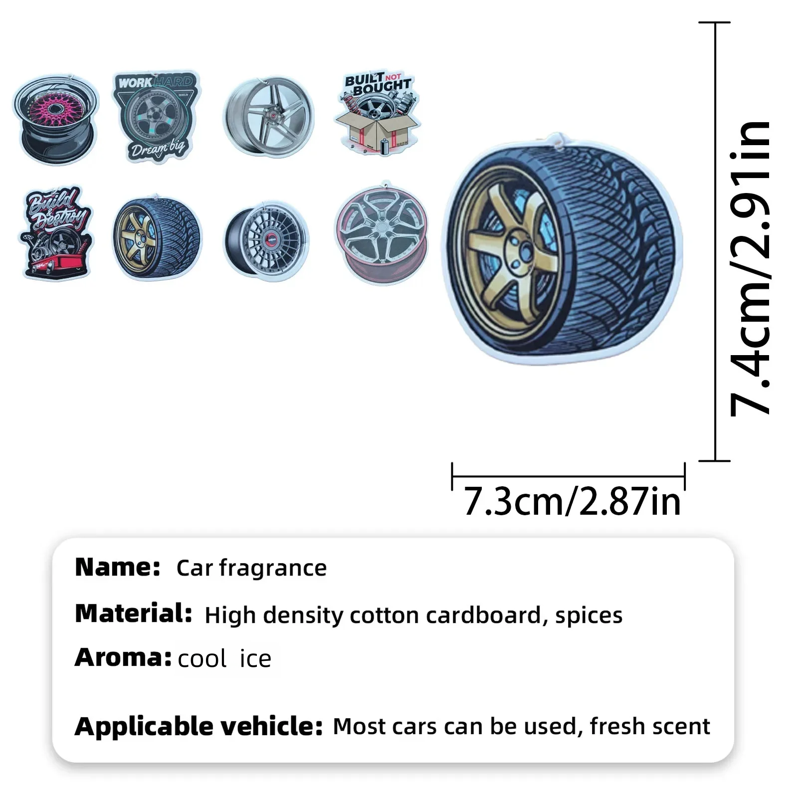 Wheel-shaped Japanese car air  - Perfume Fragrance Wheel incelemesi ve fiyatı