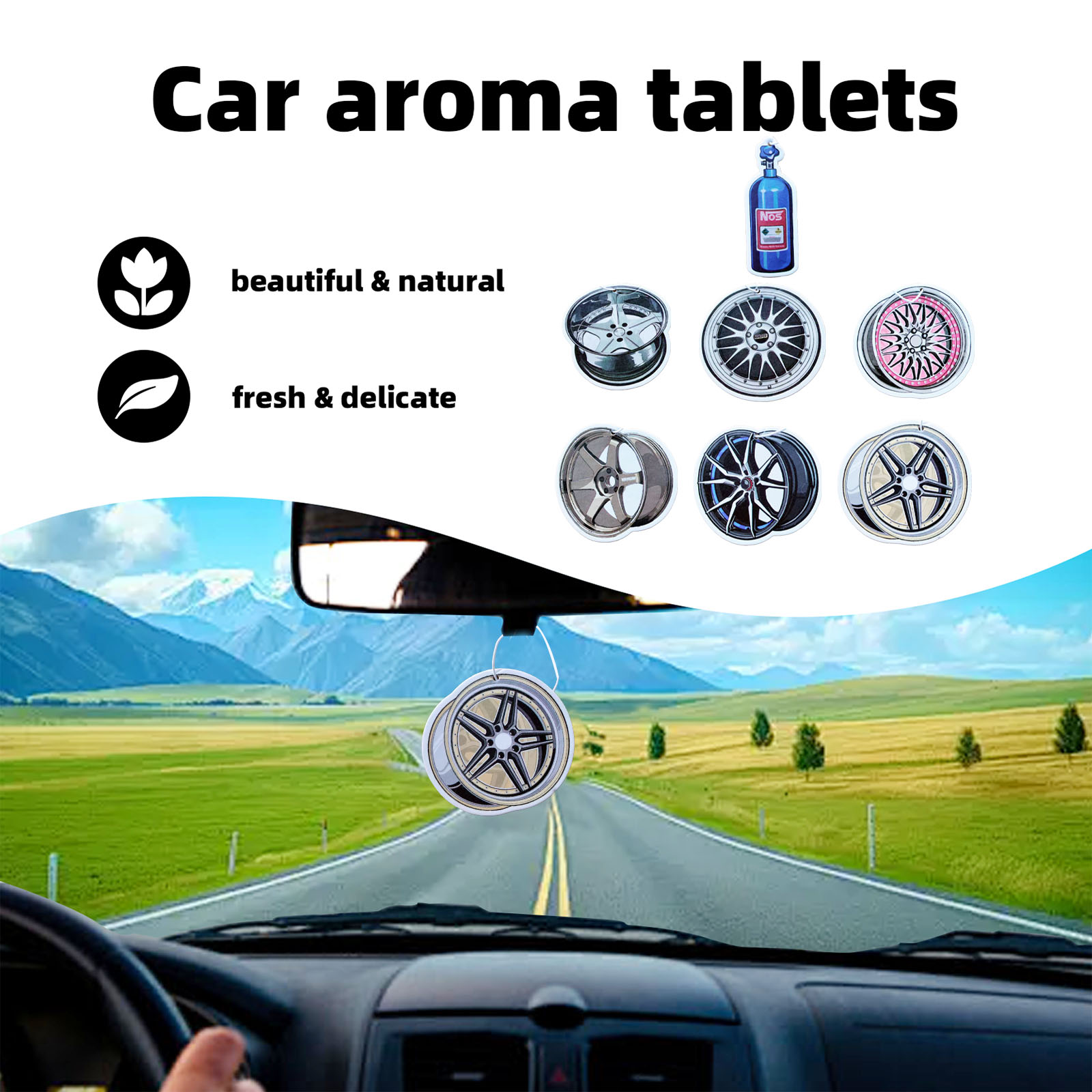 Wheel-shaped Japanese car air  - Perfume Fragrance Wheel incelemesi ve fiyatı