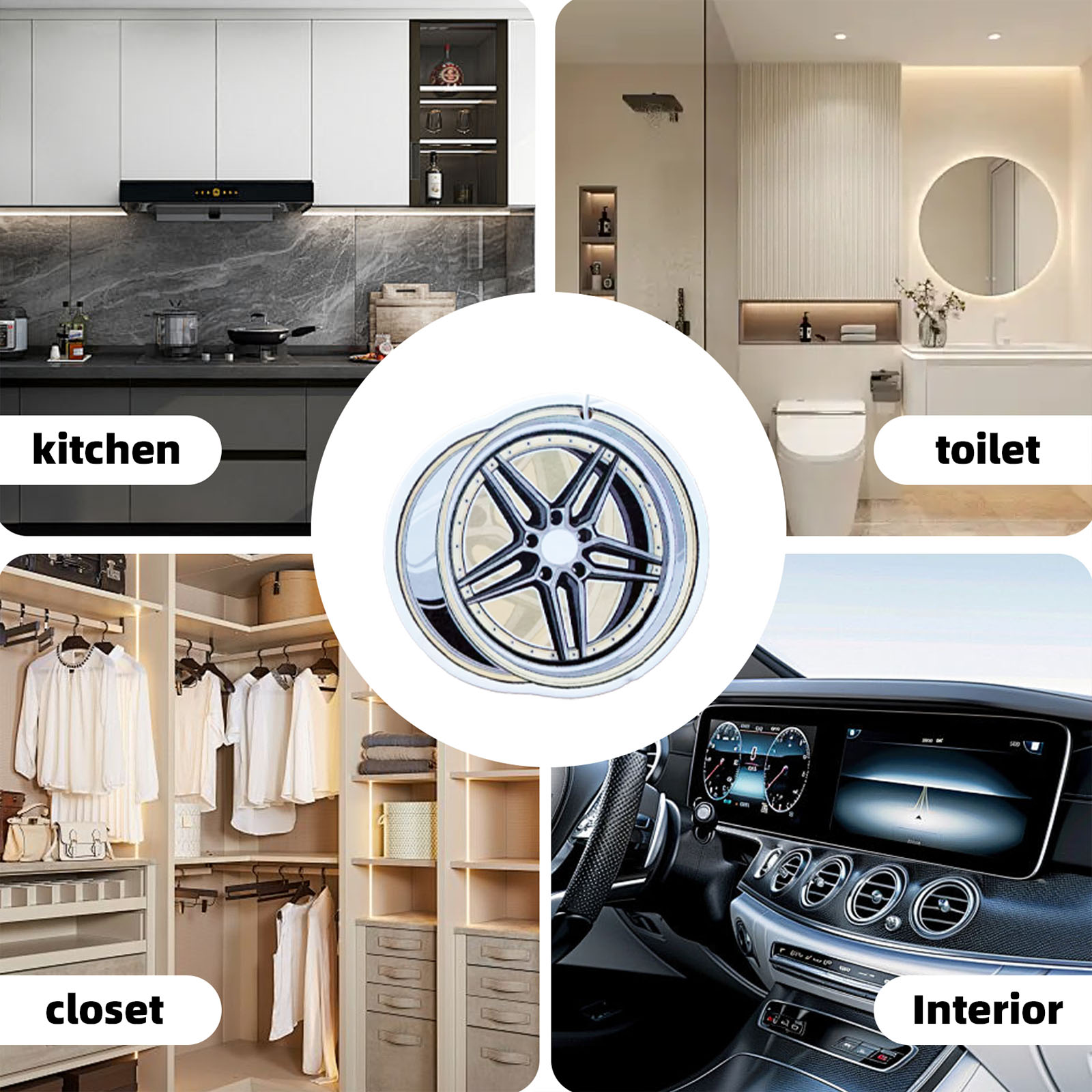 Wheel-shaped Japanese car air  - Perfume Fragrance Wheel incelemesi ve fiyatı