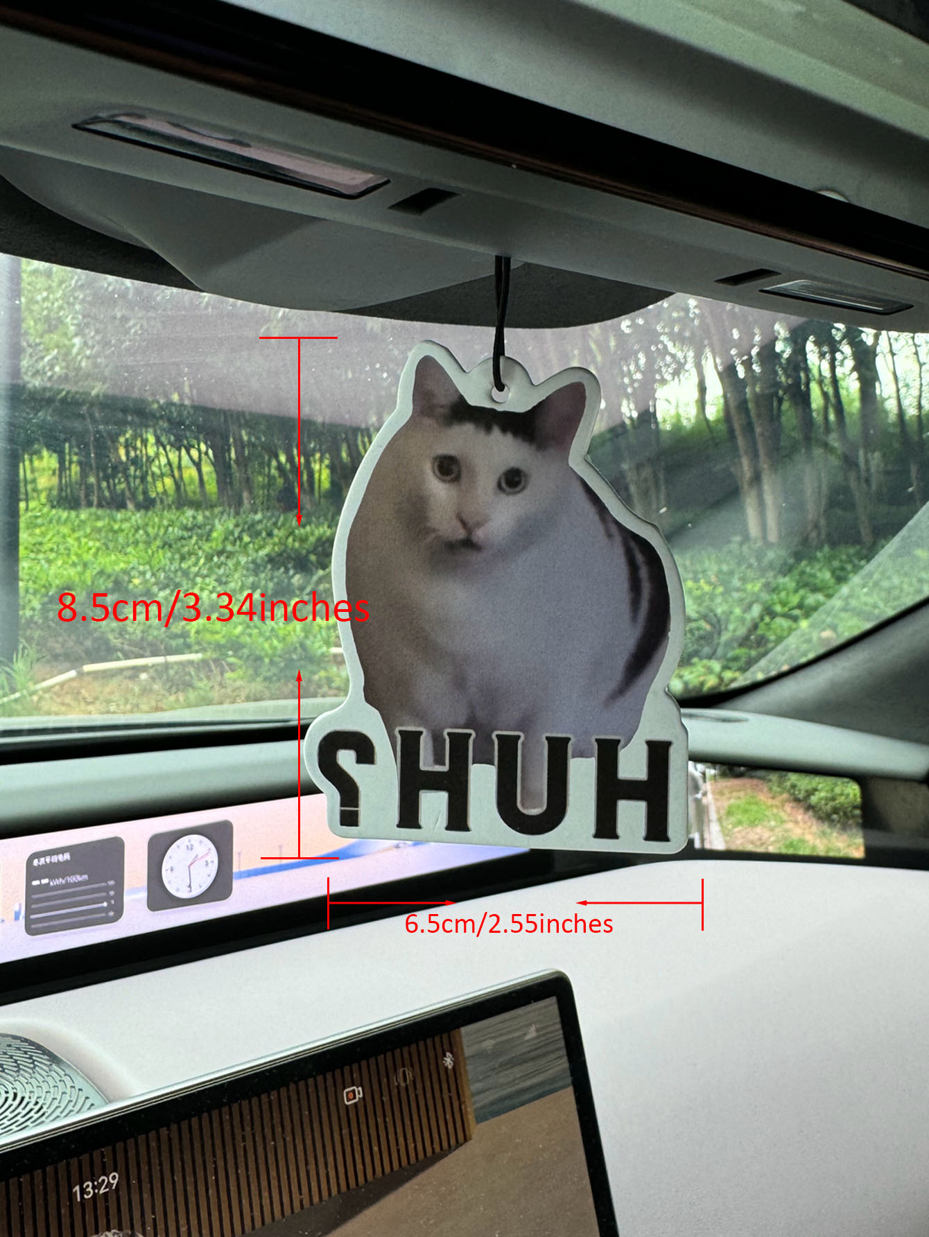 Huh? Cute White Cat Emoji Car  - Perfume Fragrance Emoji incelemesi ve fiyatı