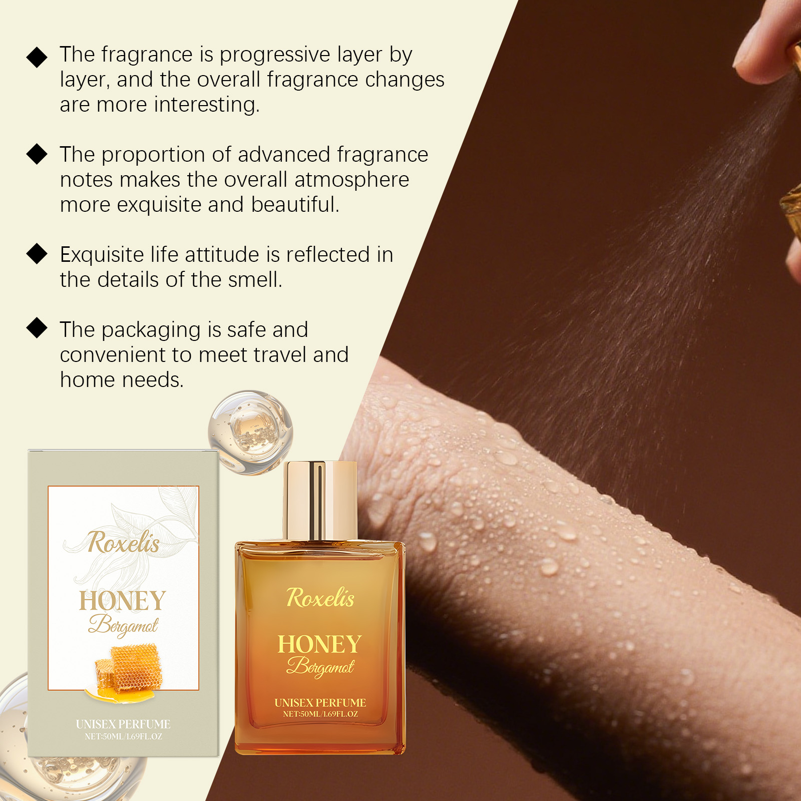 Honey Bergamot Unisex Perfume  - Perfume Fragrance Enhancer incelemesi ve fiyatı